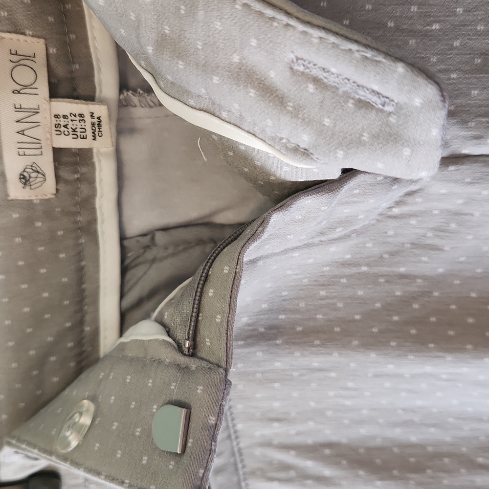 Eliane Rose Grey Polka Dot Stretch Trousers – Work to Weekend Chic - Picture 5 of 11